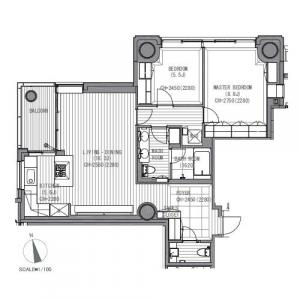 Roppongi Hills Residence C Floor Plan