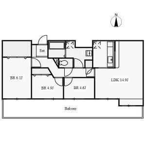 Samty Residence Higashiyama Koen Floor Plan