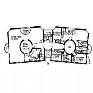 The View Yamatecho Floor Plan