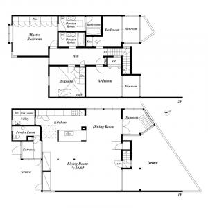 Senzokuike Garden House Floor Plan