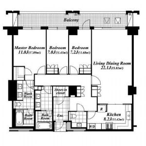 Azabu Daiichi Mansions Floor Plan