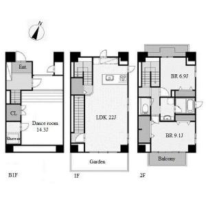 Mikanyama Residence Floor Plan