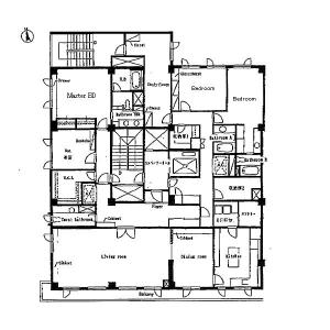 Azabu Terrace Apartment Floor Plan