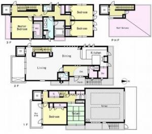 Ikedayama Designers House Floor Plan