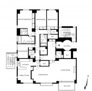 Nishi Azabu Manor House Floor Plan