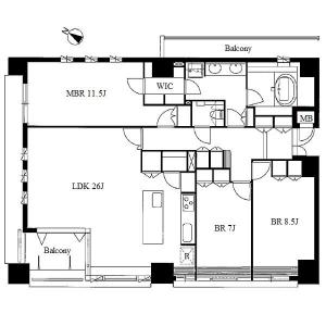The Residence Minamiyama (North) Floor Plan