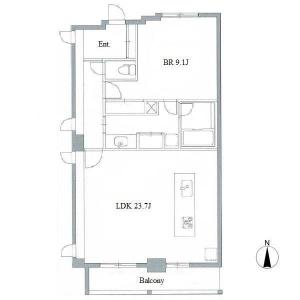 BPR Residence Hisayaodori Koen Floor Plan