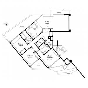 Azabu Hillside Terrace Floor Plan