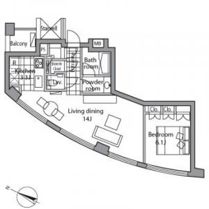 Residia Tower Nogizaka Floor Plan