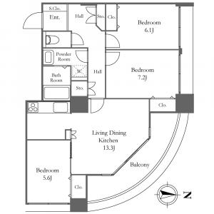 River City 21 East Towers 2 Floor Plan