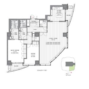 Atago Green Hills Forest Tower Floor Plan