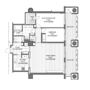 Roppongi Hills Residence C Floor Plan