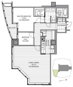 Atago Green Hills Forest Tower 1405 Floor Plan