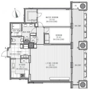 Roppongi Hills Residence C 902 Floor Plan