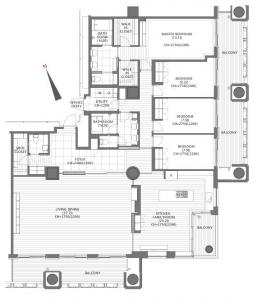 Roppongi Hills Residence C 2402 Floor Plan