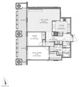 Roppongi Hills Residence C 2205 Floor Plan