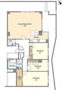 Calm House Higashiyama 102 Floor Plan