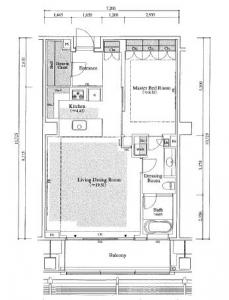Tokyo Midtown Residences 1507 Floor Plan