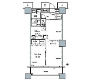 The Tokyo Towers Mid Tower 1027 Floor Plan