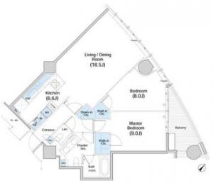 Akasaka The Residence 805 Floor Plan