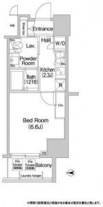 COMFORIA AZABU EAST 0704 Floor Plan