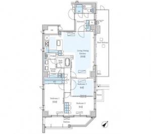 Park Axis Omotesando Residence 501 Floor Plan