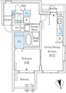 Luce Shirokane 403 Floor Plan