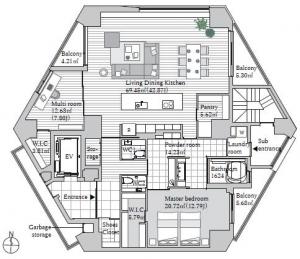 THE DOORS HIROO 500 Floor Plan