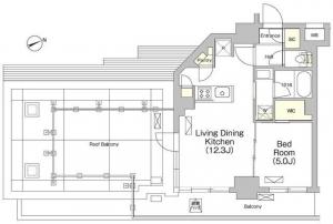 Terrace Osaki 802 Floor Plan