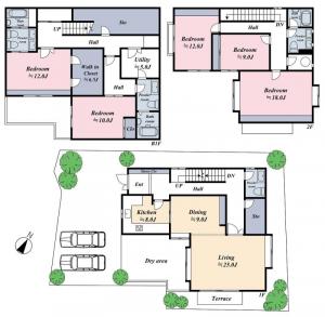 Denenchofu 1-chome House Floor Plan
