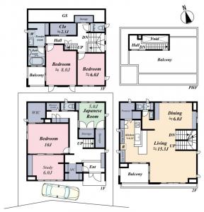 Shirokanedai 3-chome House Floor Plan