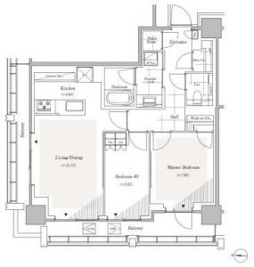 Livio Residence Nishiazabu 2101 Floor Plan