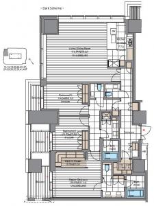 Azabudai Hills Residence A 2101 Floor Plan