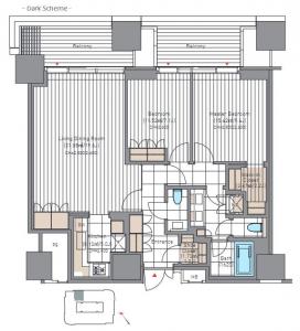 Azabudai Hills Residence A 3102 Floor Plan