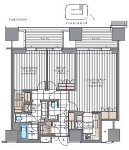 Azabudai Hills Residence A 3005 Floor Plan