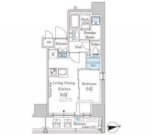 Park Axis Kanda Residence 204 Floor Plan