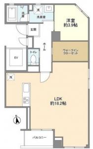 Hamamatsucho Mansion 402 Floor Plan