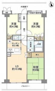 Cosmo Gakugeidaigaku 309 Floor Plan
