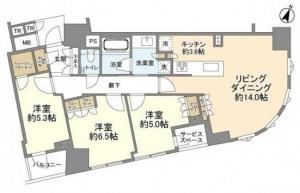PROUD Nihonbashi Hisamatsuchou 402 Floor Plan