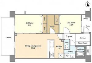 FULL HOUSE GAKUGEI DAIGAKU 102 Floor Plan