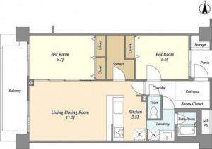 FULL HOUSE GAKUGEI DAIGAKU 505 Floor Plan