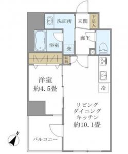 Pine stage Shirokane-takanawa 502 Floor Plan