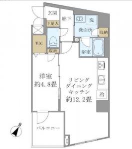 Pine stage Shirokane-takanawa 504 Floor Plan