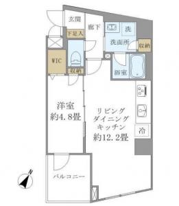 Pine stage Shirokane-takanawa 404 Floor Plan
