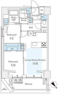 GRANPASEO Nishi-azabu 2 501 Floor Plan