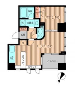 Maison de Nihonbashi Mitsukoshi-mae 501 Floor Plan