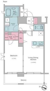 Residia Kanda Higashi 1101 Floor Plan