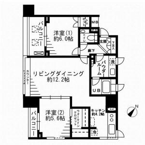 Residia Kachidoki 204 Floor Plan