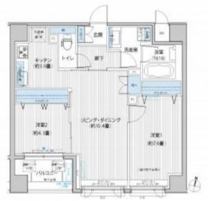 Ensoleille Iidabashi 102 Floor Plan