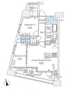 Park Nade Fit Minami-aoyama Vista 201 Floor Plan